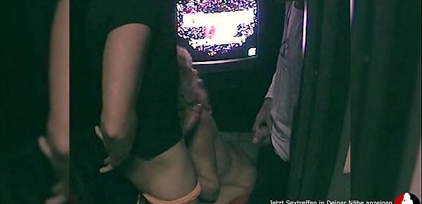  In a sex shop, three guys dick down a horny bitch who craves for hot cum! amateurcommunity.xxx